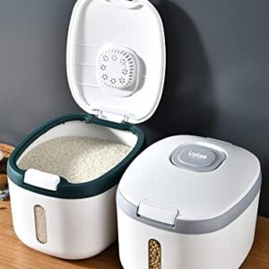 15 Kg Multifunctional Moisture, Insect-proof Rice Container Sealed Household Grain Storage Bucket for Kitchen with Free Measuring cup
