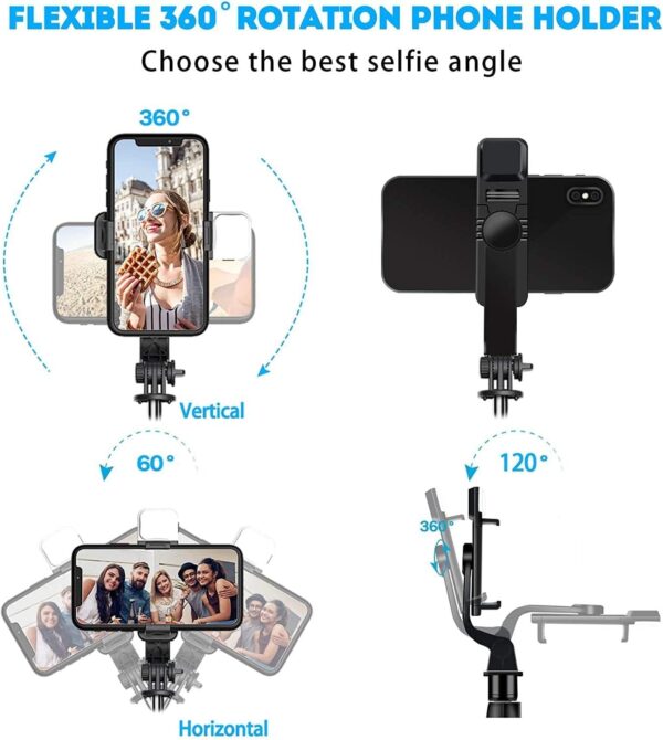 Extendable Bluetooth Selfie Stick Tripod with Remote Control – Mobile Phone Holder for Photography & Videos  Buy Online at Best Price in KSA - Souq is now Amazon.sa Electronics - Image 11