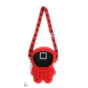 EMZJ Squid It Game Pop Push Fidget Crossbody Shoulder Bag