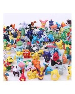 EMZJ POKEEPET 144 Pcs Mini Action Figures PET Set Poke Heroes Action Figure Toy mon 2-3 cm Crazy pet Big Collection