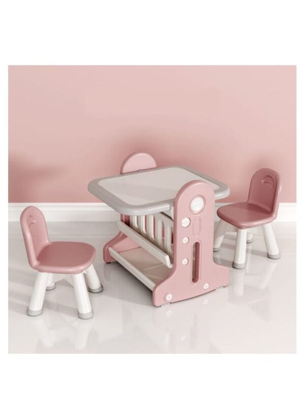 EMZJ Multifunctional 2 in 1 Kids Table or Adjustable Art Writing Board & 1 Chair - Image 11
