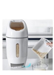 EMZJ Sealed Rice Bucket Grain Dispenser Storage Box Dry Food Container Kitchen Moisture-Proof Barrel XQ-013
