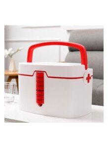EMZJ Pill Organizer Weekly 7 Compartments Large Case, Portable Compact Waterproof Box to Hold Medicine, Vitamin, Fish Oils, Jewelry and Secrets for Travel/Outdoor/Business Trip  XQ-040
