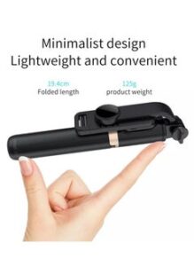 DARIYAH Wireless Selfie Stick Foldable Monopods Universal Tripod for Smartphones Action Cameras