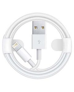 Generic USB To Lightning Data Sync And Charging Cable For Apple iPhone White/Silver