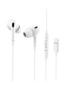 budi Wired In-Air Headphones With Mic And Remote White