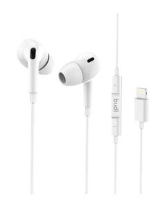 budi Wired In-Air Headphones With Mic And Remote White
