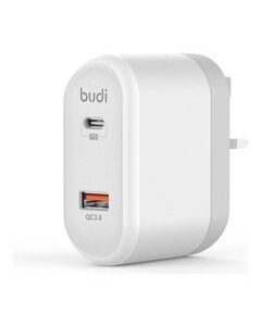 budi Dual Port Home Charger White
