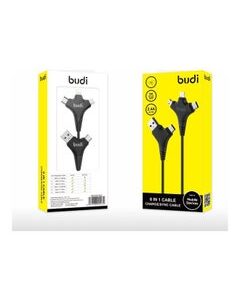 budi 6-in-1 Primium Quality Fast Charging Cable black