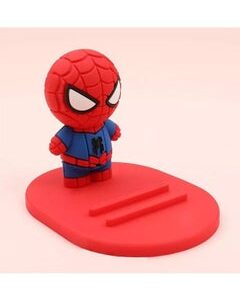 MARVEL Cartoon Spiderman Universal Desktop Table Mobile Phone Holder Stand For iPhone Samsung Xiaomi Huawei Red