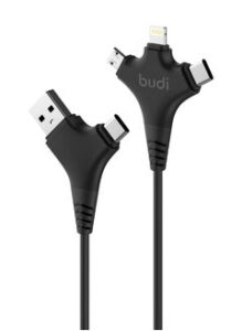 budi 6-in-1 Charge / Sync 2.4A Cable (150Y)