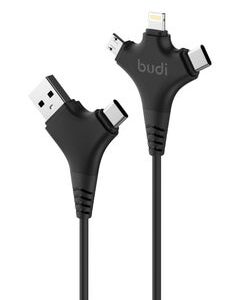 budi 6-in-1 Charge / Sync 2.4A Cable (150Y)