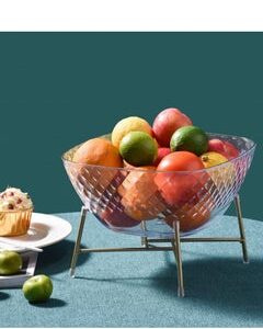 DARIYAH Luxury Candy Dried Nuts Melon Seeds Snack Bowl Plate Iron high-footed fruit basket