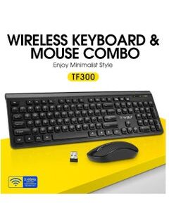 T-WOLF Wireless Silent Keyboard and Mouse Combo Portable Multimedia set For Macbook PC Gamer Computer Laptop Office
