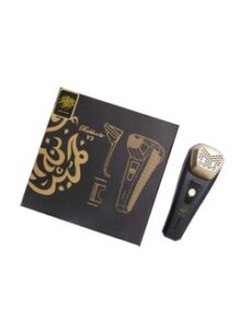 EMZJ USB Charging Electric Bakhoor Incense Dukhoon Burner X004 for Hair with Comb V2 (Black)