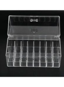 DARIYAH Cosmetic Storage Box, Flip Case for Lipstick Holder Organizer for Lip Moisturizers