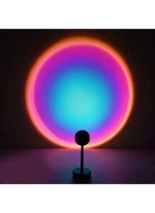 DARIYAH New Sunset Table Lamp Rainbow Light Projection Sunset Projection Creative Showroom Bedroom Background Wall Colored Lights 5V USB Power Supply