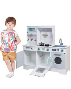 DARIYAH Dariyah  Kids Toys Wooden Play Kitchen full W10C467D