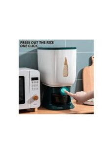 EMZJ Sealed Rice Bucket Grain Dispenser with cup Storage Box Dry Food Container Kitchen Moisture-Proof Barrel XQ-016