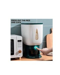 EMZJ Sealed Rice Bucket Grain Dispenser with cup Storage Box Dry Food Container Kitchen Moisture-Proof Barrel XQ-016