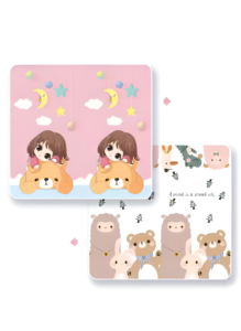 EMZJ Big Size Baby Crawling Play Floormat Foam Non-Toxic Foldable Reversible Playing Mat - Girl's Dream