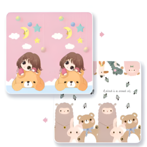 EMZJ Big Size Baby Crawling Play Floormat Foam Non-Toxic Foldable Reversible Playing Mat - Girl's Dream