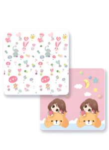 EMZJ 200*180*1 cm Baby Crawling Play Floormat Foam Non Toxic Foldable Reversible Playing Mat - Animal Voyages