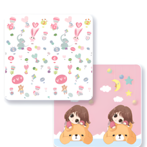 EMZJ 200*180*1 cm Baby Crawling Play Floormat Foam Non Toxic Foldable Reversible Playing Mat - Animal Voyages