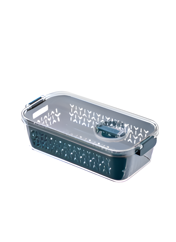 EMZJ Fridge Organizer with Strainer Divider Vegetable Fruit Keep Fresh Container Freezer Safe XQ-027A - Image 3