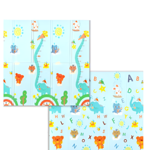 EMZJ 200 x 180 x 1 cm Baby Crawling Play Floor mat Foam Non-Toxic Foldable Reversible Playing Mat - Tall Elephant Trunk